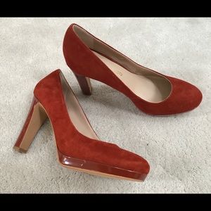 🧡FRANCO SARTO Suede & Patent Leather Pumps